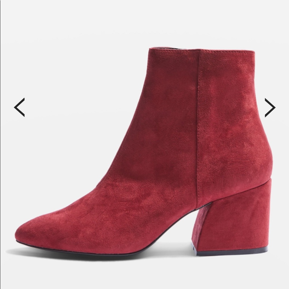 Red topshop boots